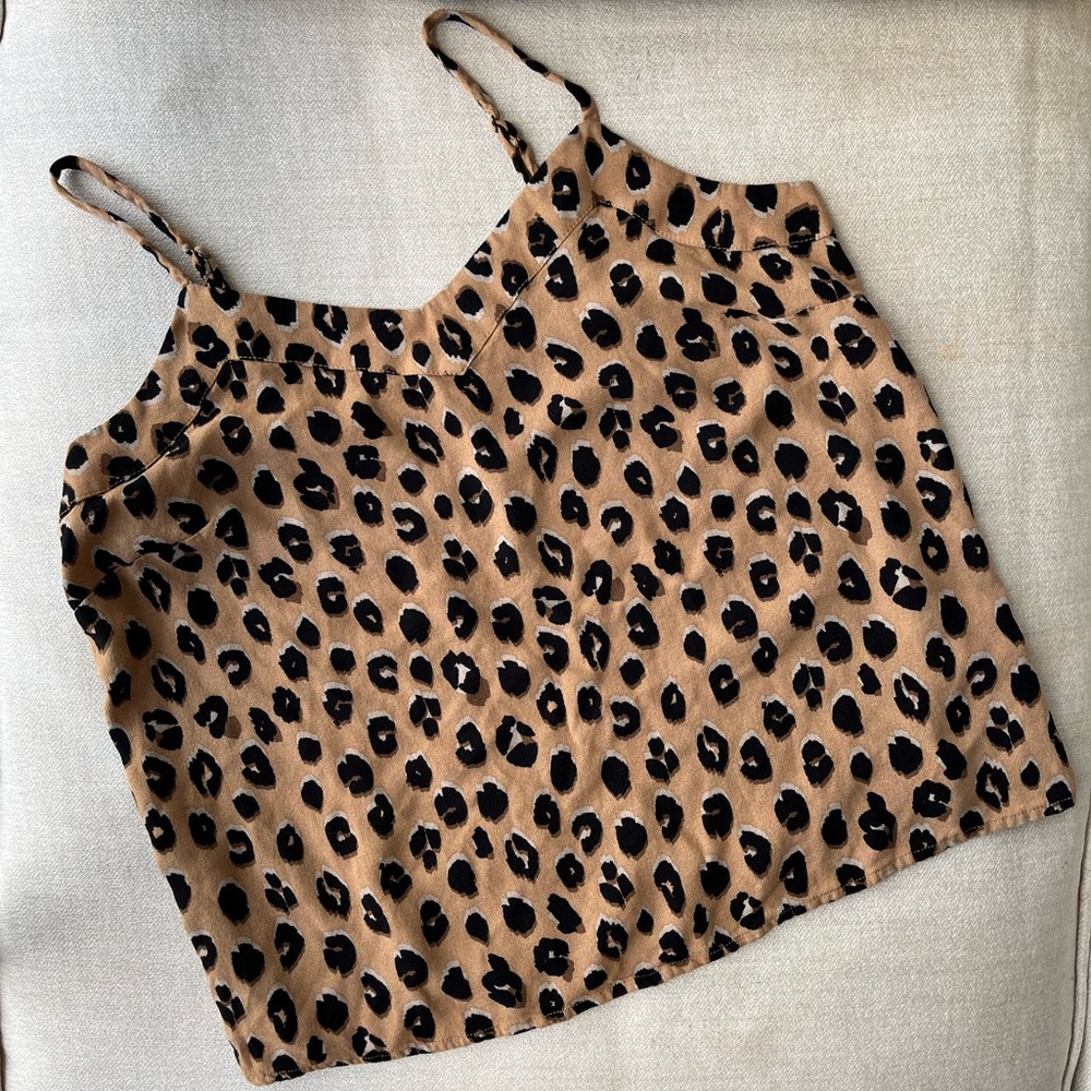Leopard Print Women’s Tank Top Size Small